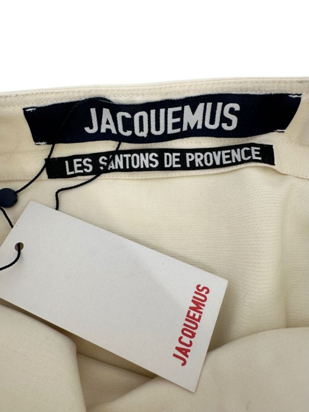 NWT Jacquemus La Robe Rose Mini Dress Ecru Lace Trim Twist SS17 Runway FR 34 - Picture 11 of 16